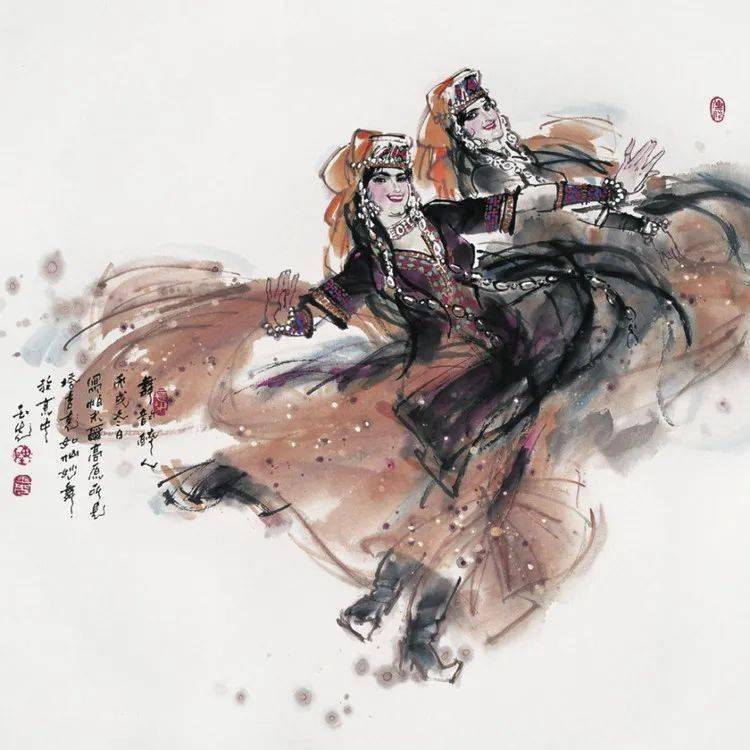 陈玉先擅水墨舞蹈人物画灵动飘逸开创动态人物画派先河