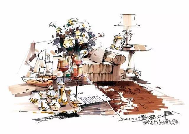 再次观摩杨健老师手绘