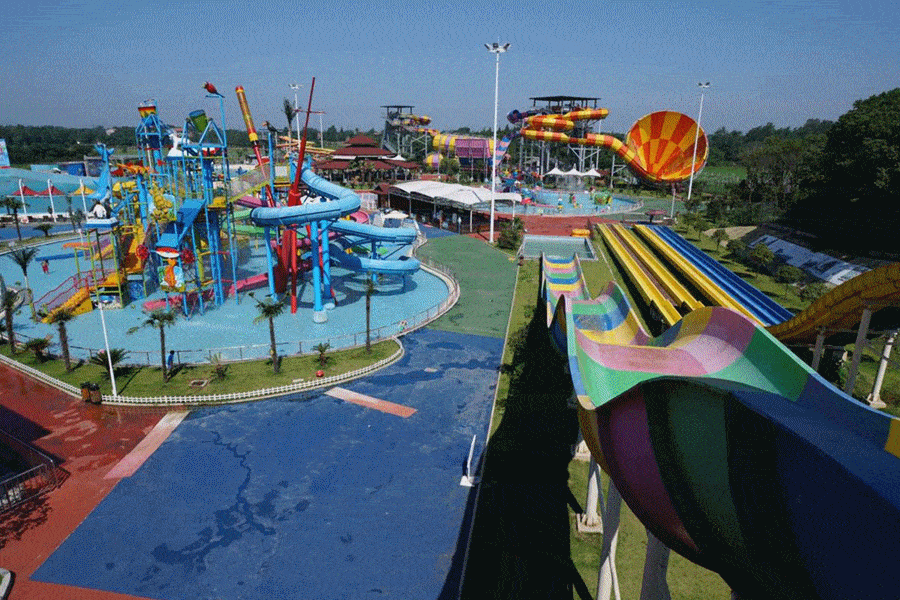 夏日清凉好去处洪湖悦兮半岛水上乐园半价优惠来袭