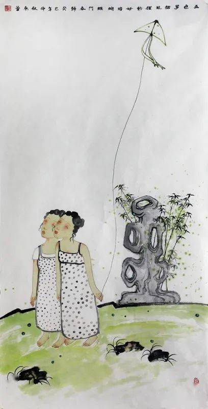 以求其趣——《西部成功书画家》刊载青年女画家桑蕾画作赏析_人物