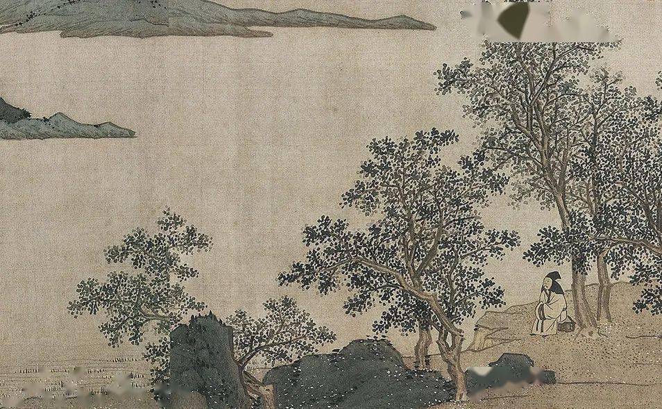 明沈周落花图卷欣赏台北故宫博物院藏