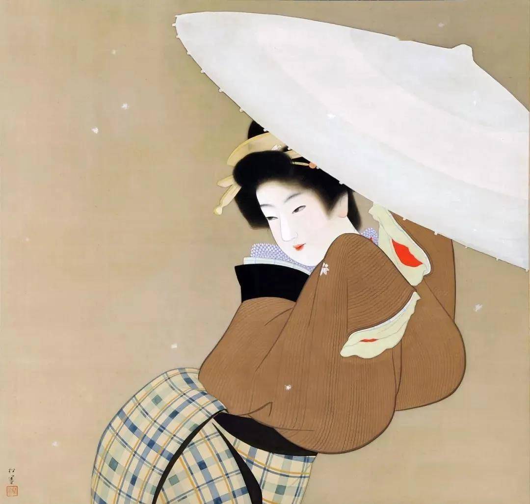 日本美女画,散发着珠玉般的芬芳_上村