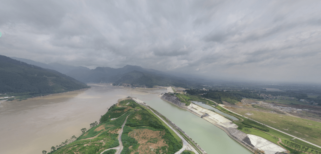 最新航拍!2021年7月桂平大藤峡水利枢纽工程360度全景图