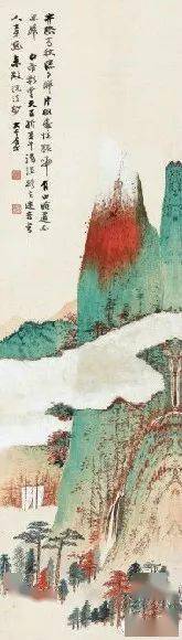 八雅轩丨【八雅丹青】现当代名家：张大千彩色山水人物作品欣赏_影响
