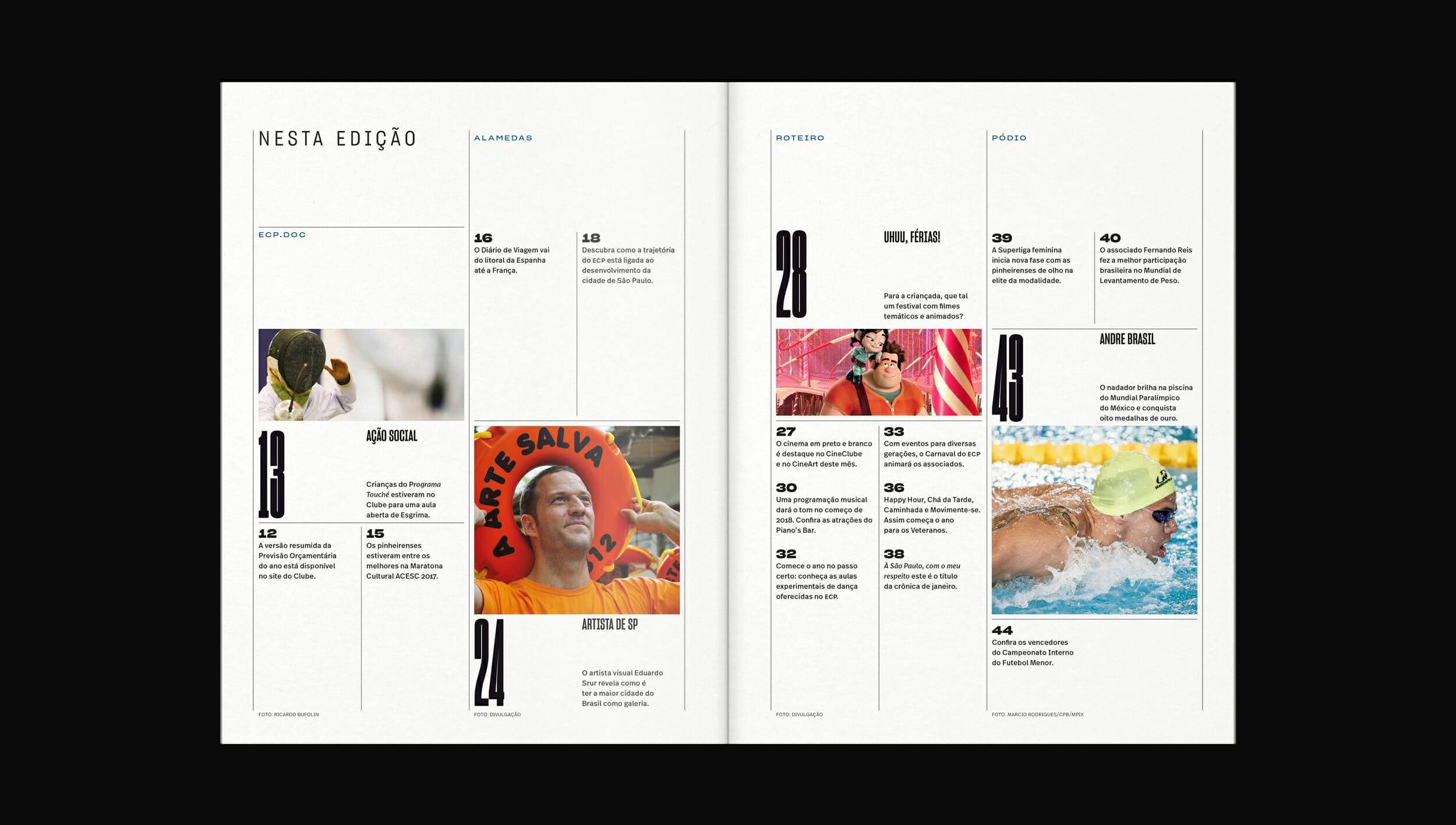 esporte clube pinheiros体育刊物版面设计
