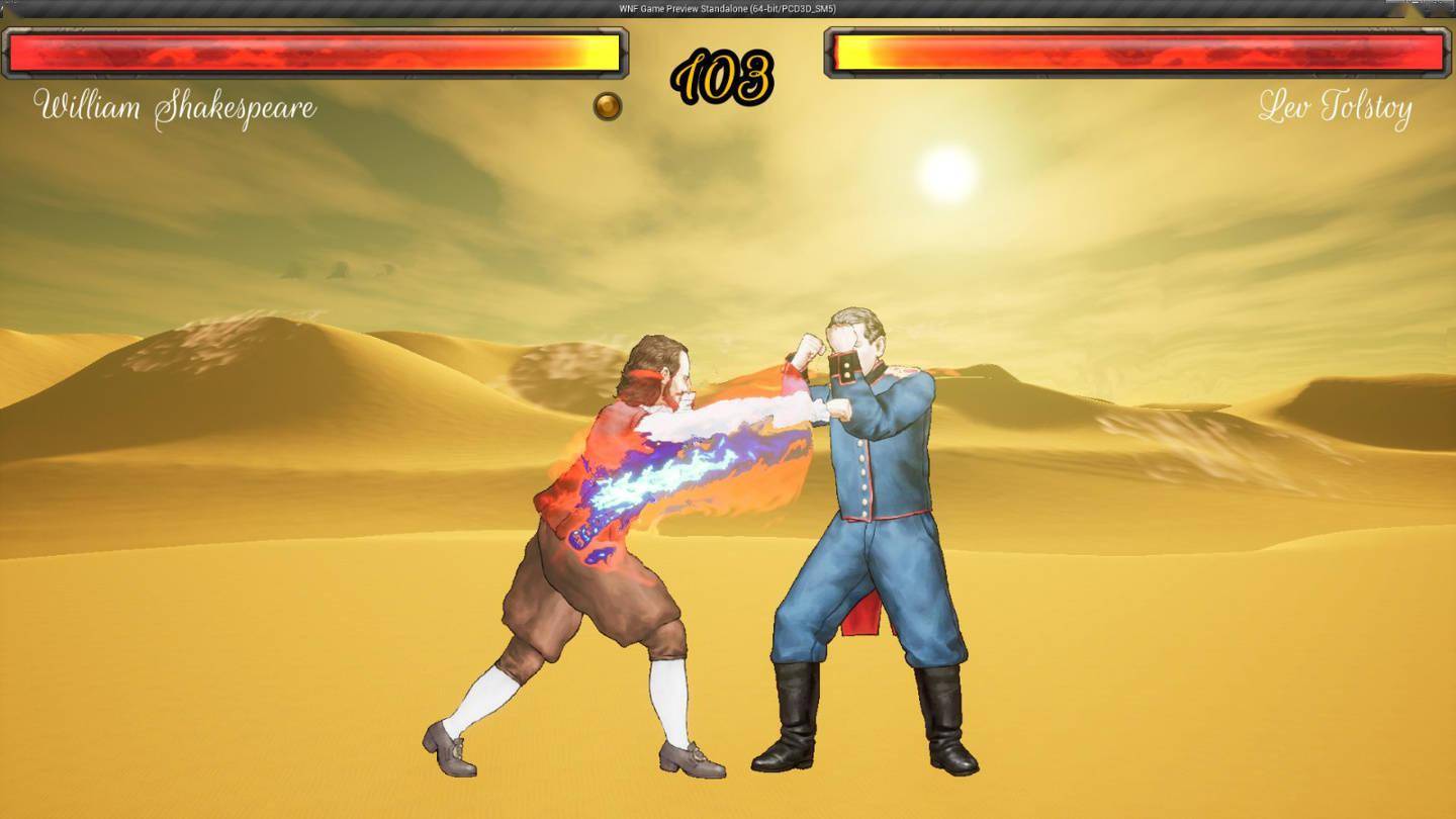 游戏文豪格斗上架steam莎士比亚大战海明威