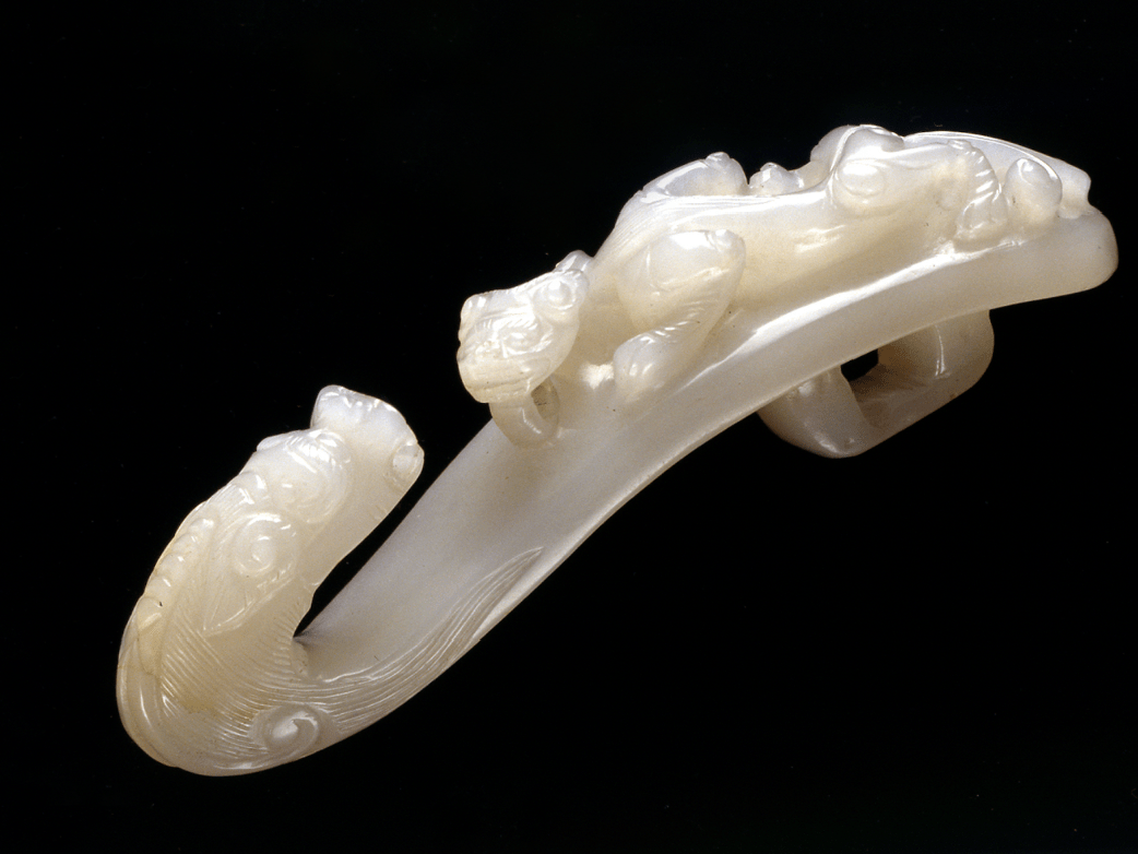 钩通古今白马王孙玉带钩jadebelthook