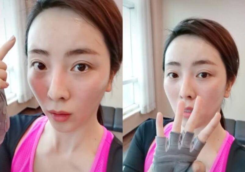 原创央视美女李思思好瘦脸部没肉颧骨高耸纸片身材麻杆儿腿引热议