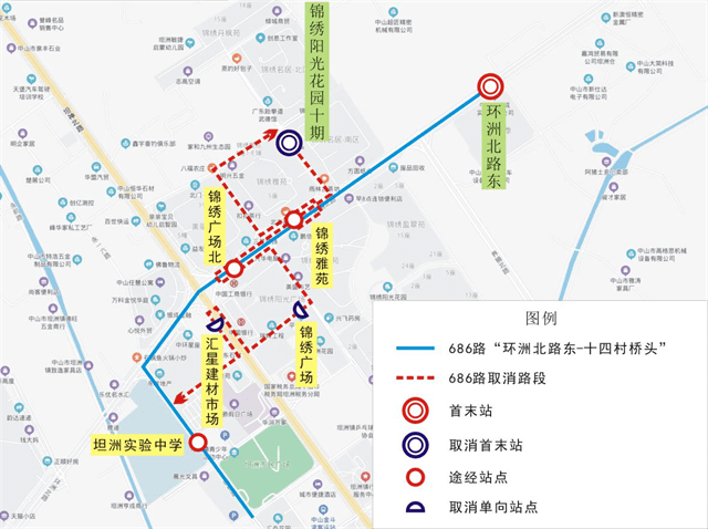 坦洲镇市民出行要注意!公交686,993路线有调整