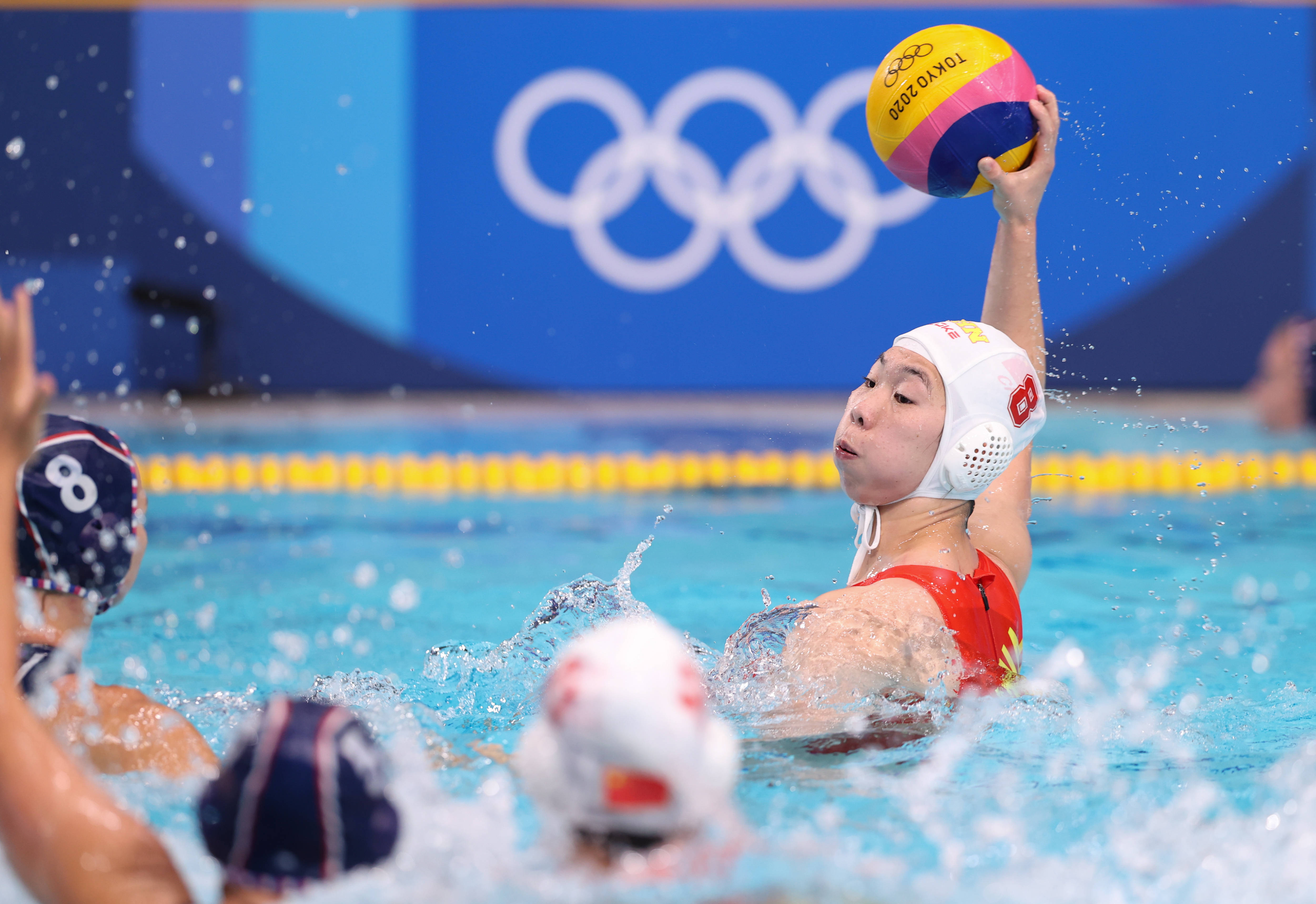 水球中国不敌俄罗斯运动员