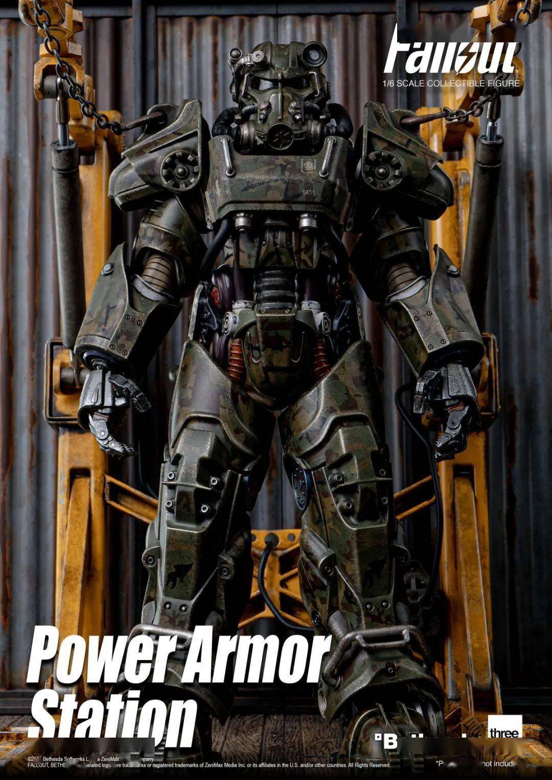 threezero发布t-45热棒鲨鱼动力装甲包&动力装甲工作站台,均来自人气