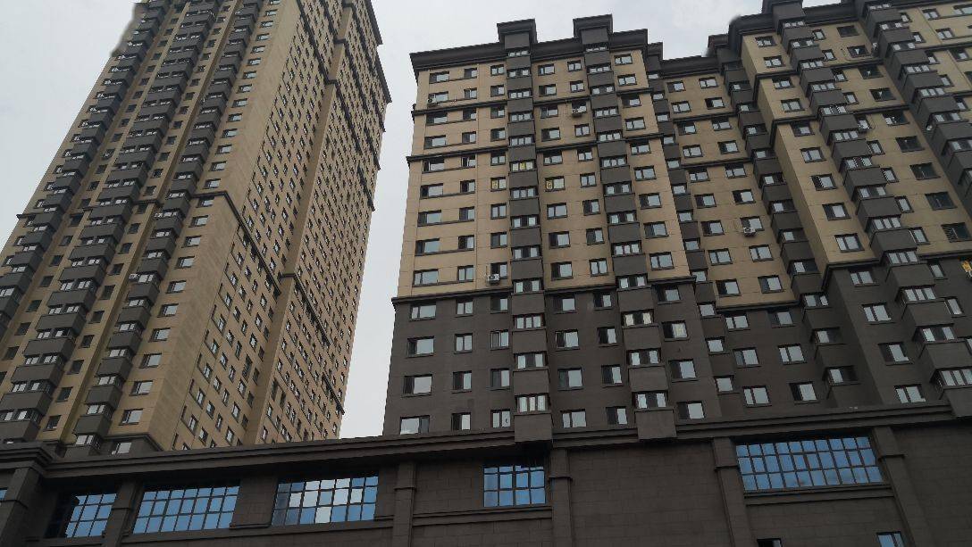 哈尔滨市道外区桦树街上的桦树小区,楼房已建设完成,一些居民已经进户