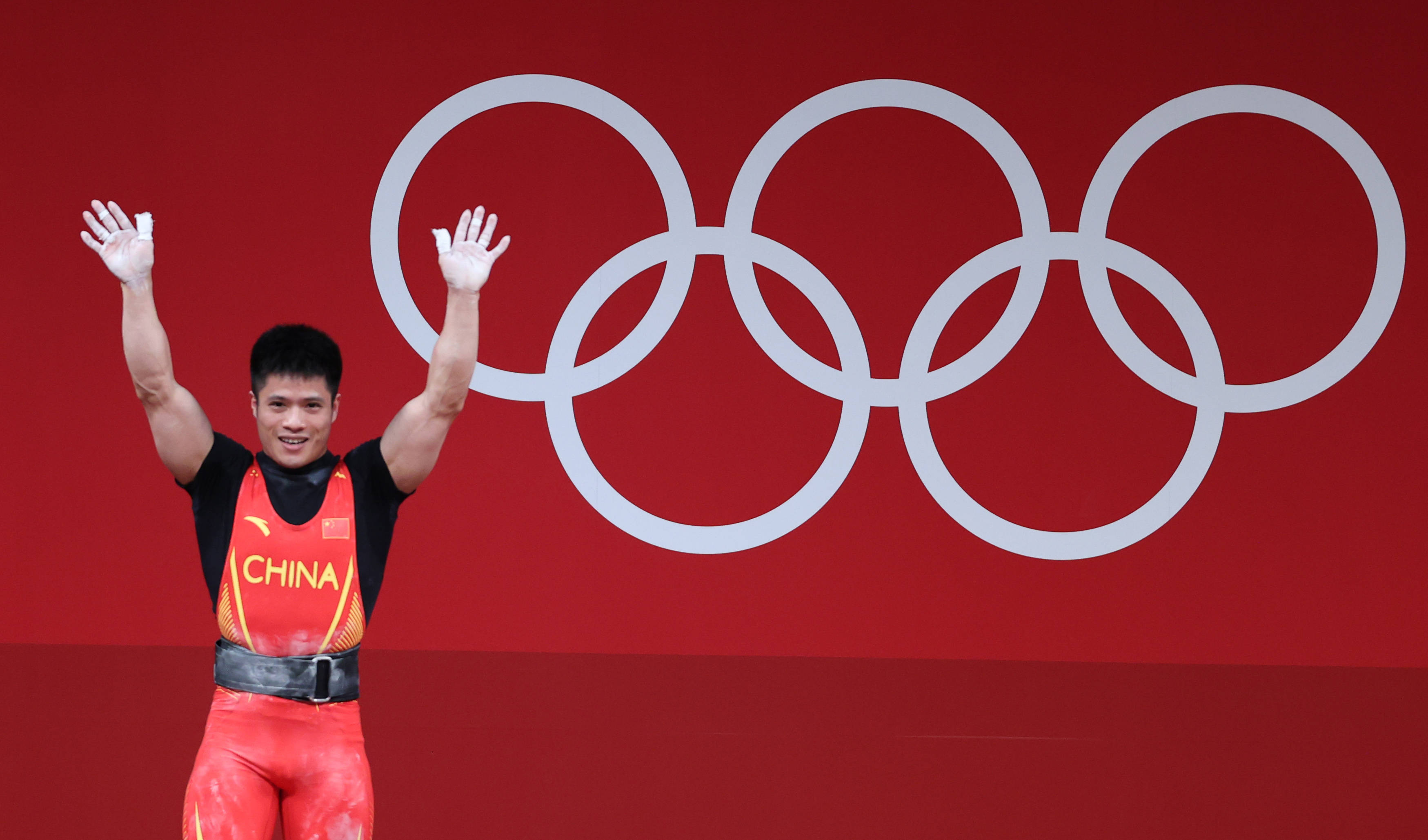 7月25日,李发彬在比赛中.新华社照片,东京,2021年