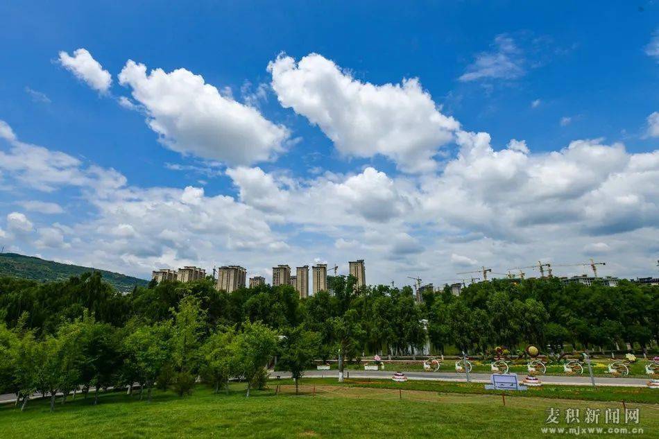 天水麥積區:夏日馬跑泉公園