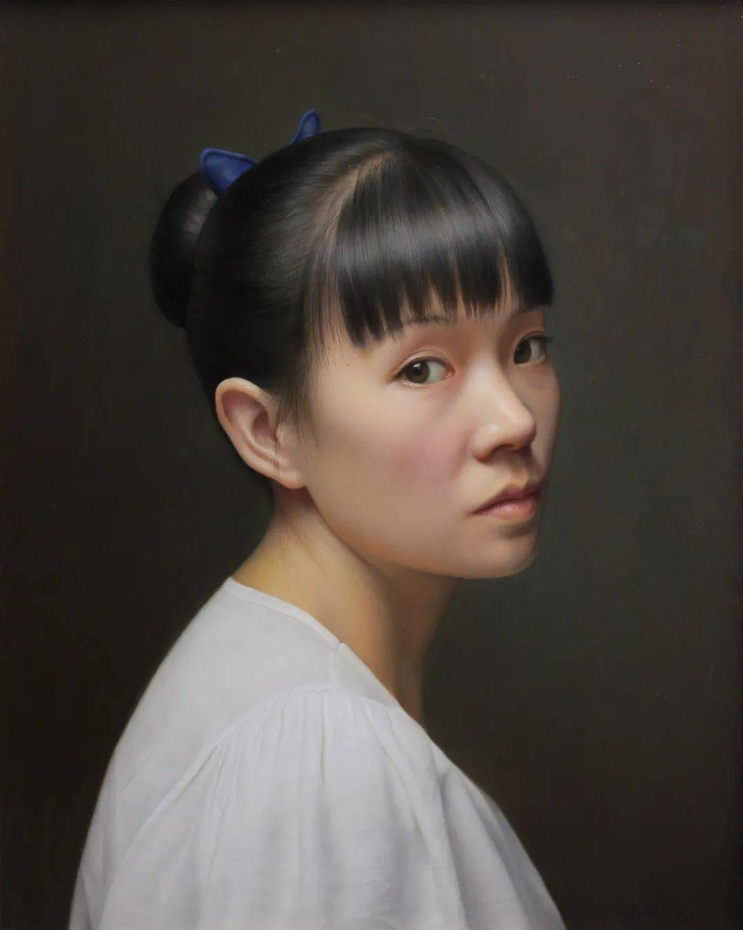 冷军超写实真到吓人,没想到他学生画的,也如此牛!_人物画