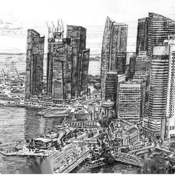 简直是变态级的城市写生!