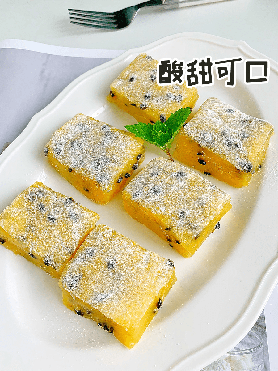 没胃口搞点小零食吃吃吧!百香果麻薯一定要试试,酸甜软糯巨好吃