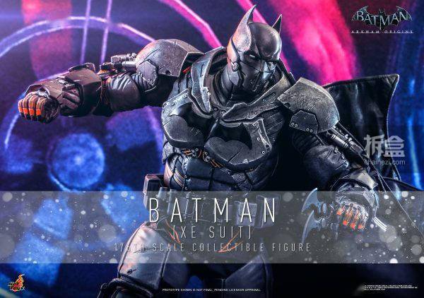 HotToysChinaJoy2021限定版《蝙蝠侠：阿卡姆起源》热能装甲蝙蝠侠1:6比例珍藏人偶_黑色