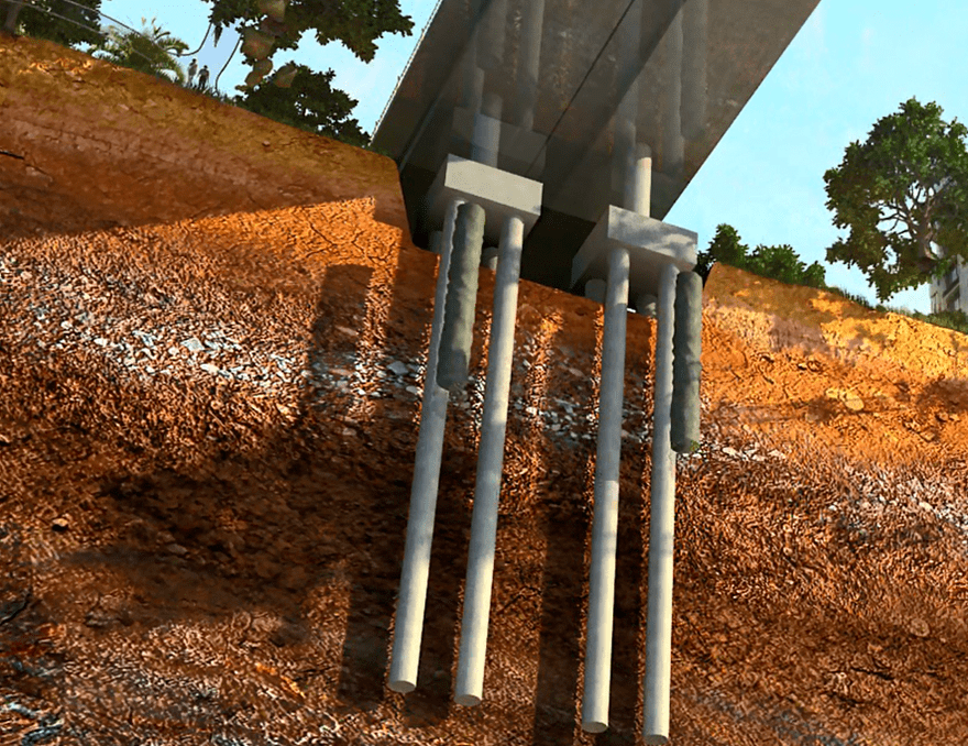 midas civil桩土作用模拟,很经典