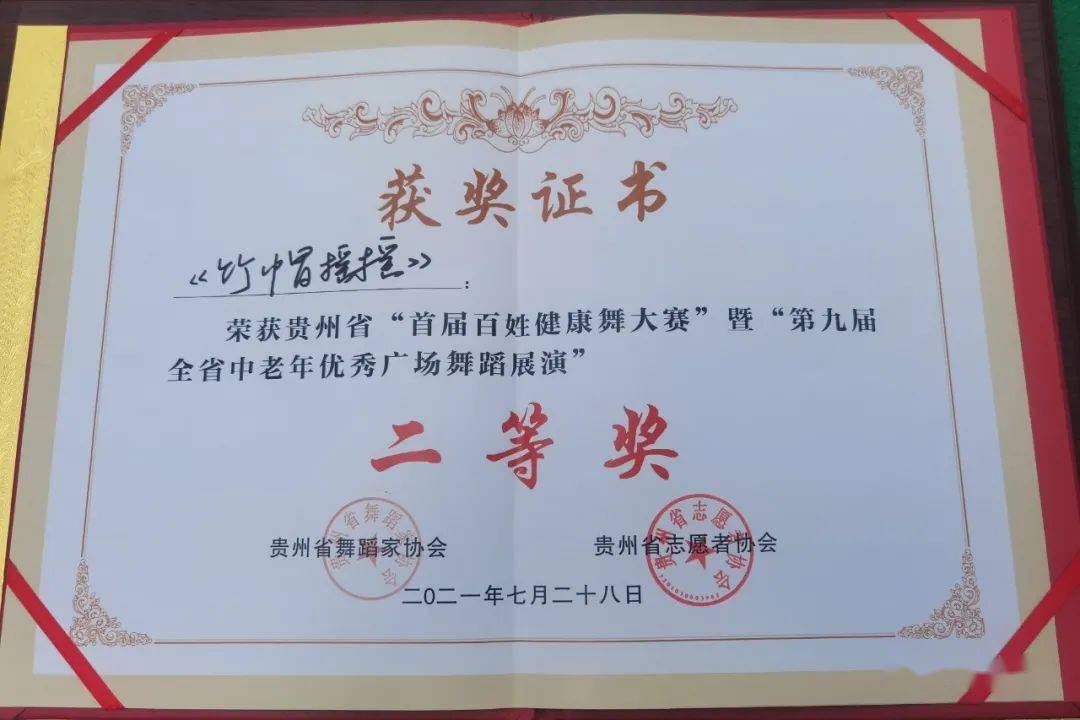 舞蹈比赛荣誉证书内容图片