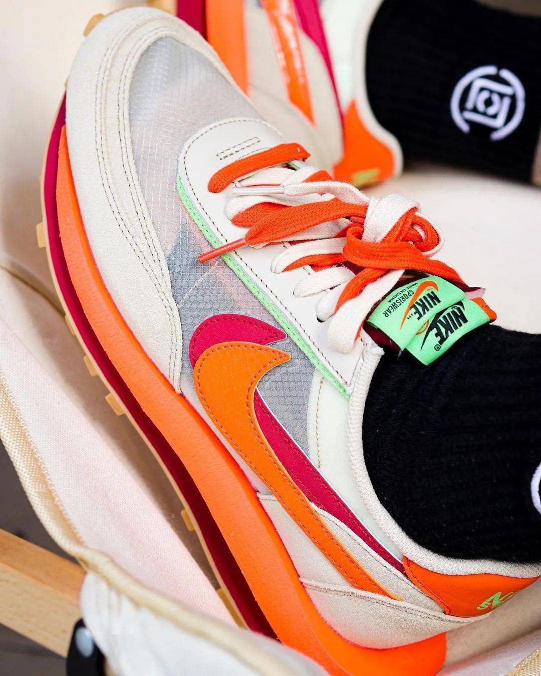 实物|预定今年狠鞋之一!sacai x CLOT x Nike 实物曝光!