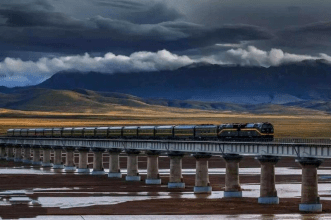 百年瞬间我国第一条高原铁路西宁至格尔木段交付使用