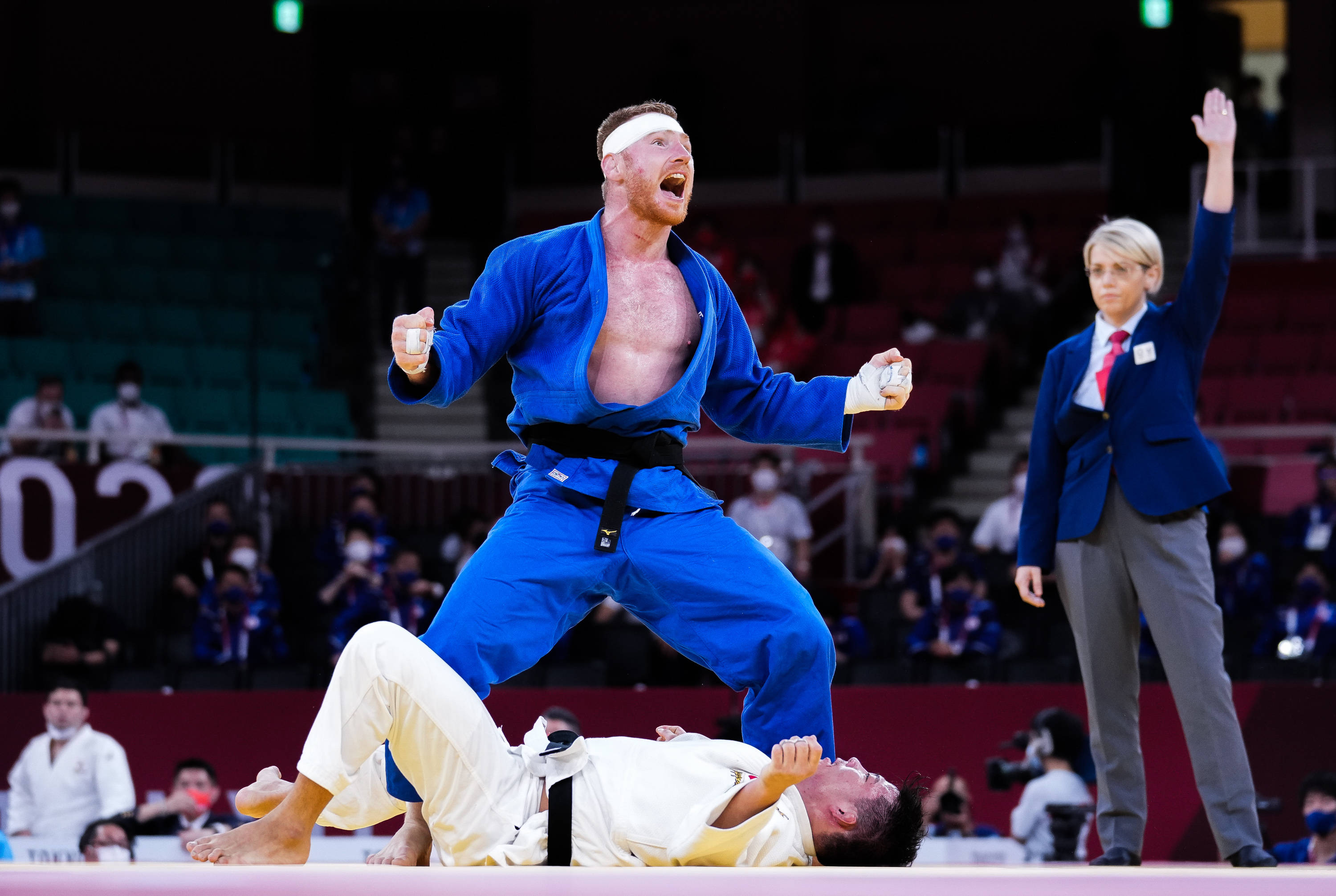 柔道——法国队获得混合团体赛冠军