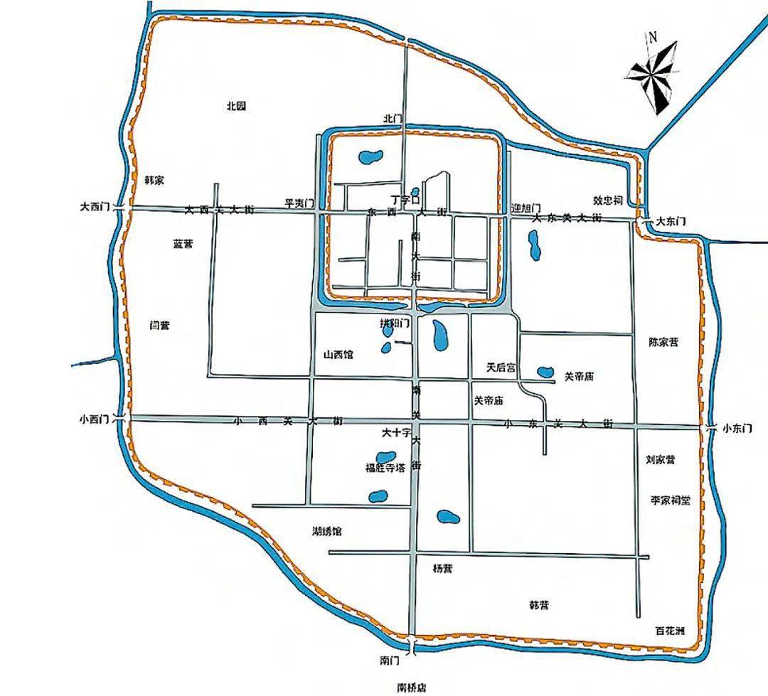 的城垣形制古代城市大部分只築有一道城池,但是一些高級別行政首府