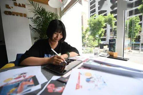 金牌|萌化了！银川女插画师为奥运冠军创作系列漫画！