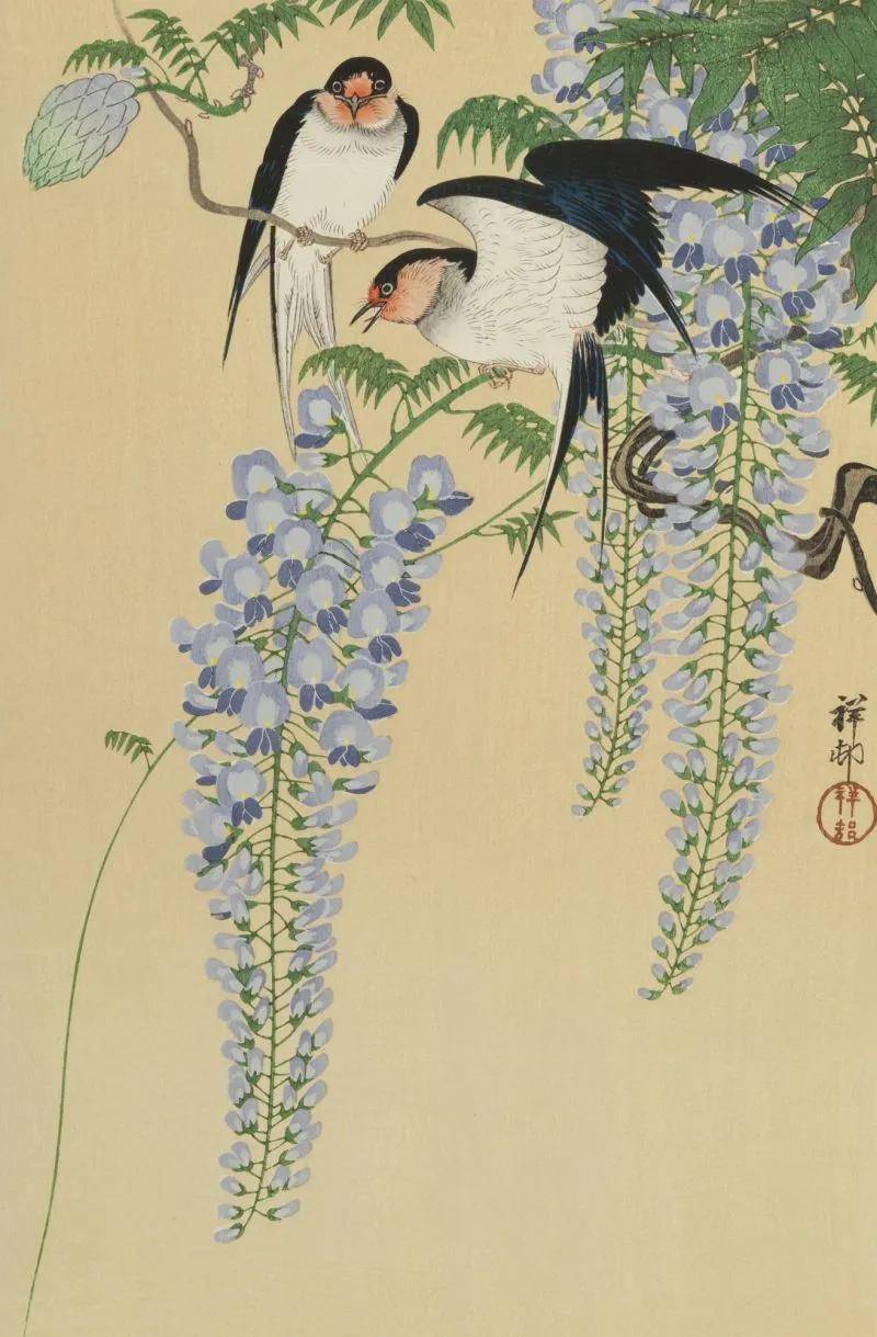 日本画家的花鸟画