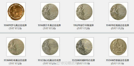 奥运会|历届奥运会金牌一览