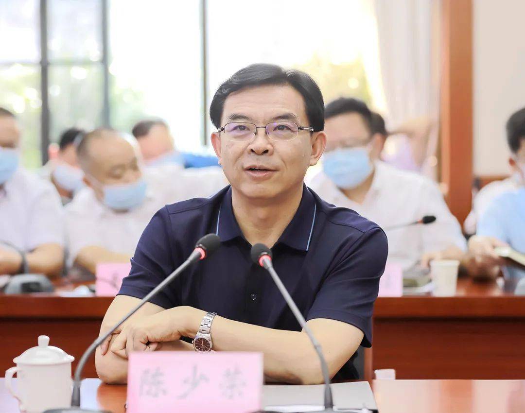 陈少荣与成都大农科技有限公司董事长戴文建座谈