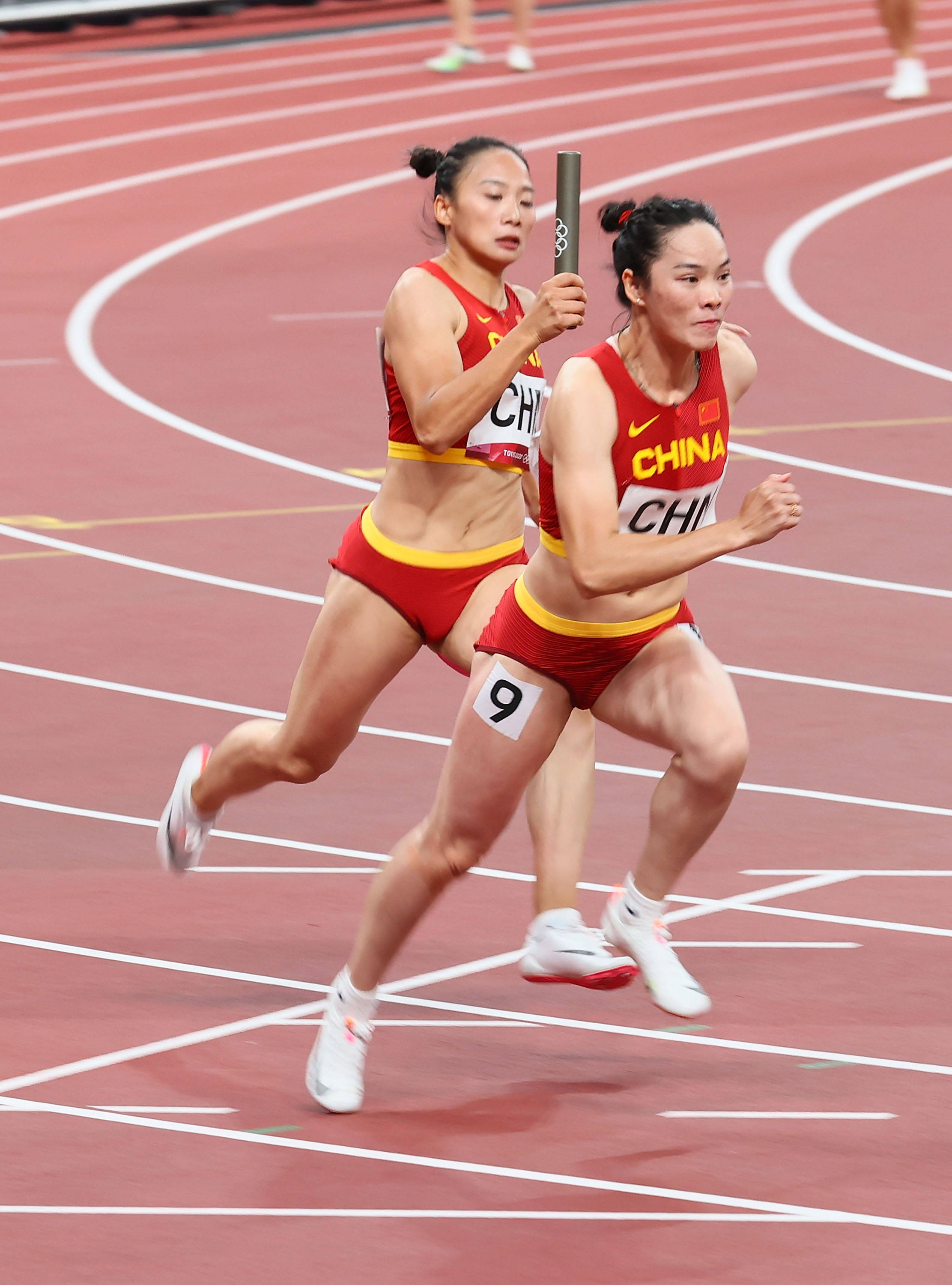 田徑——中國隊出戰女子4x100米接力決賽