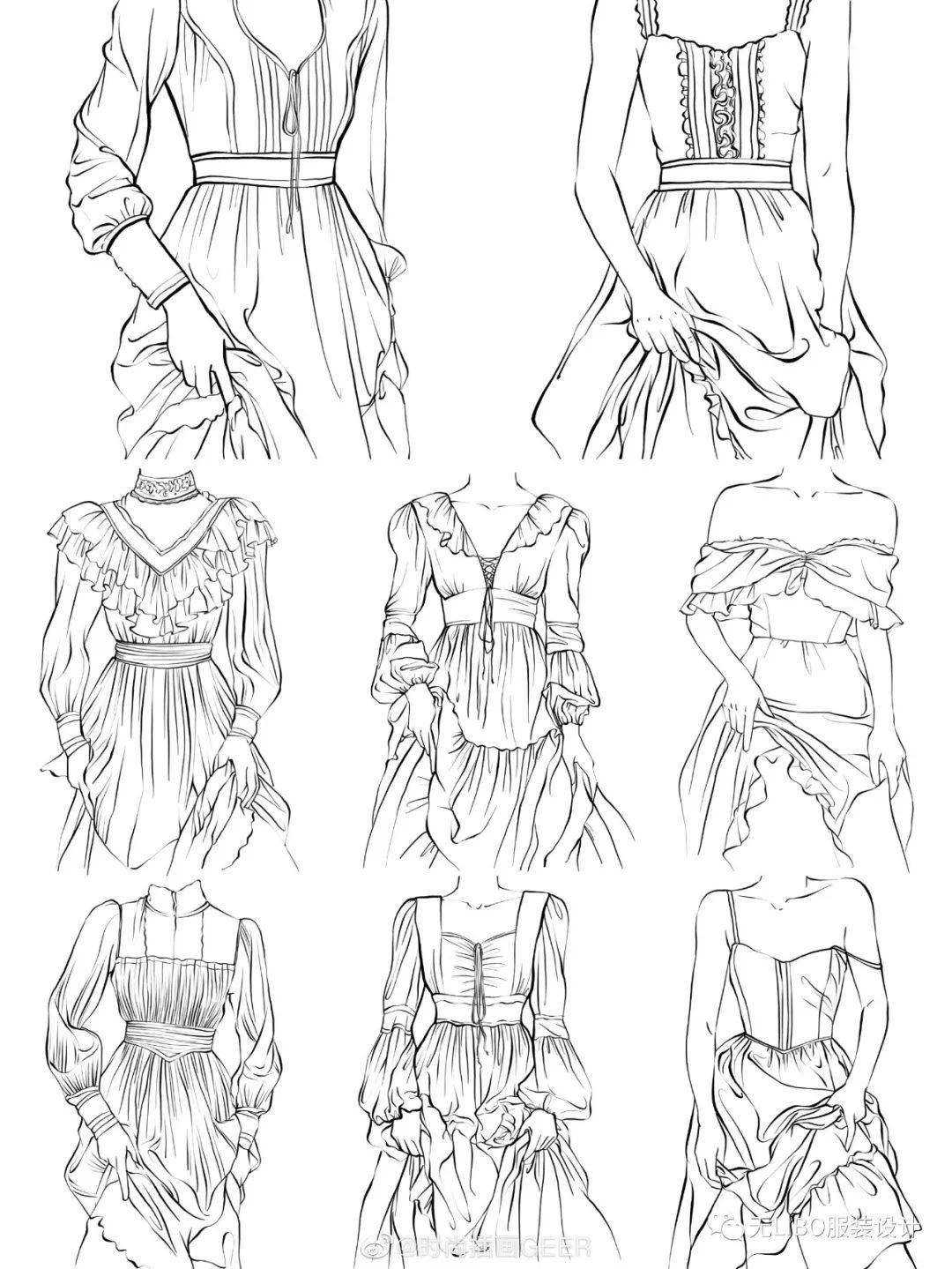 服装设计十八种褶皱图片