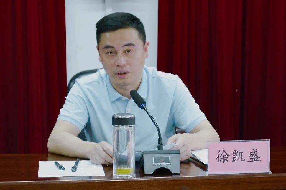 县委副书记,政法委书记,七星片区片长徐凯盛作动员讲话.