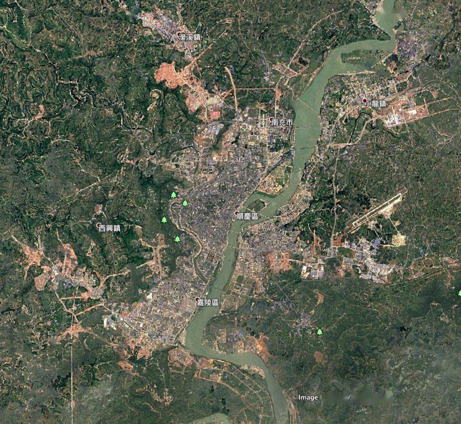 1990-2021,南充主城规模扩大10倍,卫星影像带你回望南充31年成长史