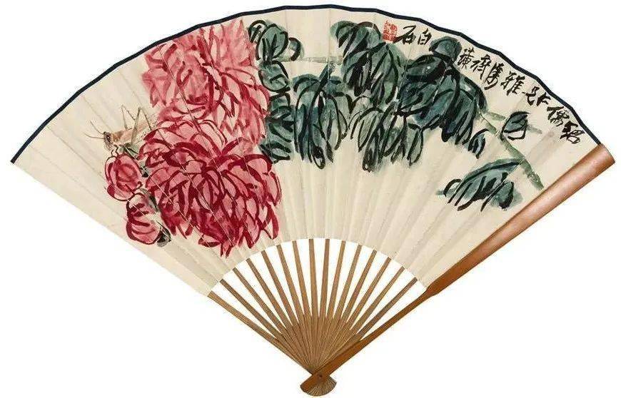 齐白石花鸟扇面一次看个爽