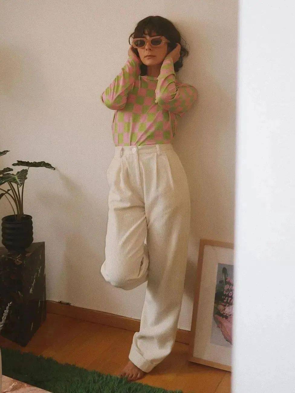 棋盘|衣品挖绝机 | 私服翘楚杨幂的棋盘格，不显胖！