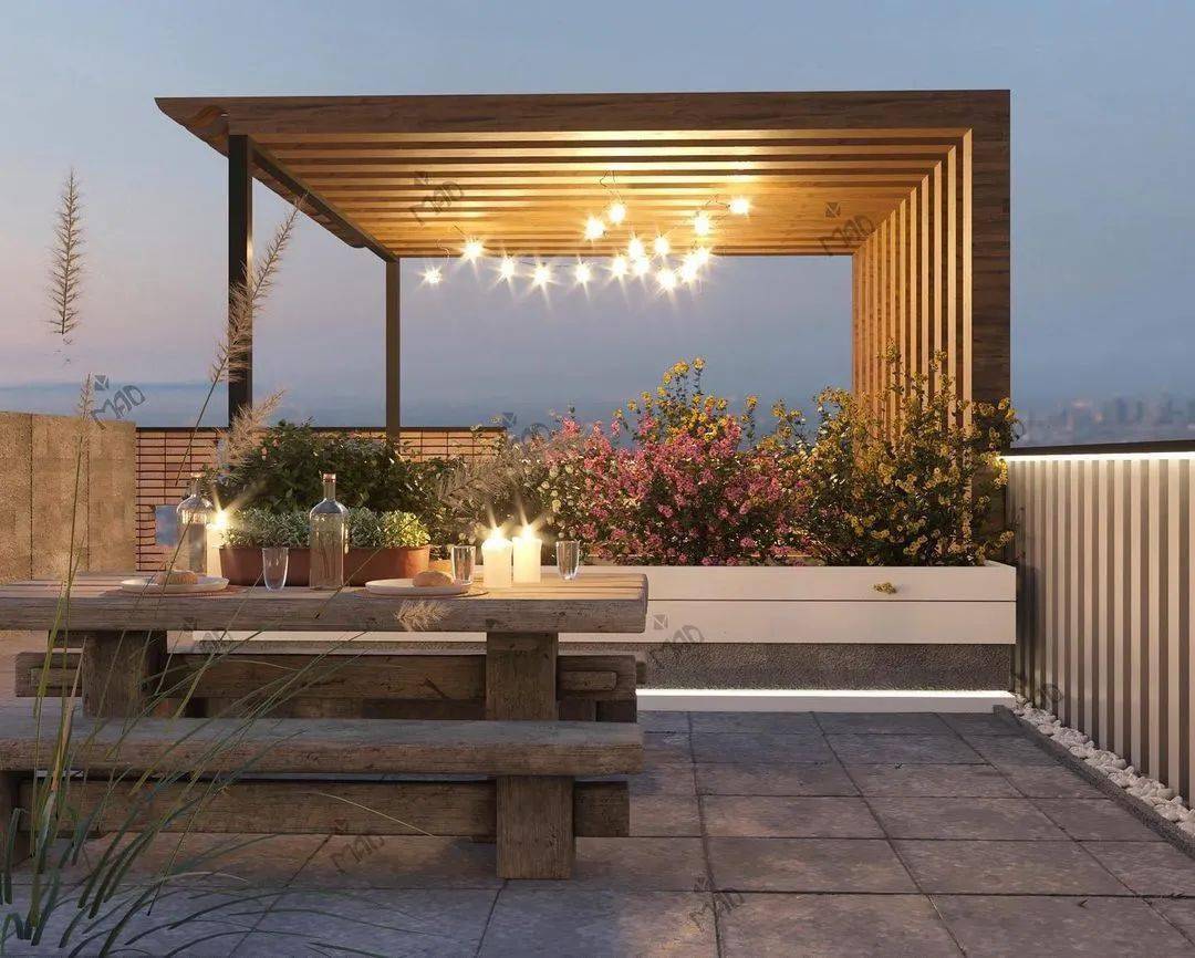 等我有钱了一定买顶楼这露台花园太香了