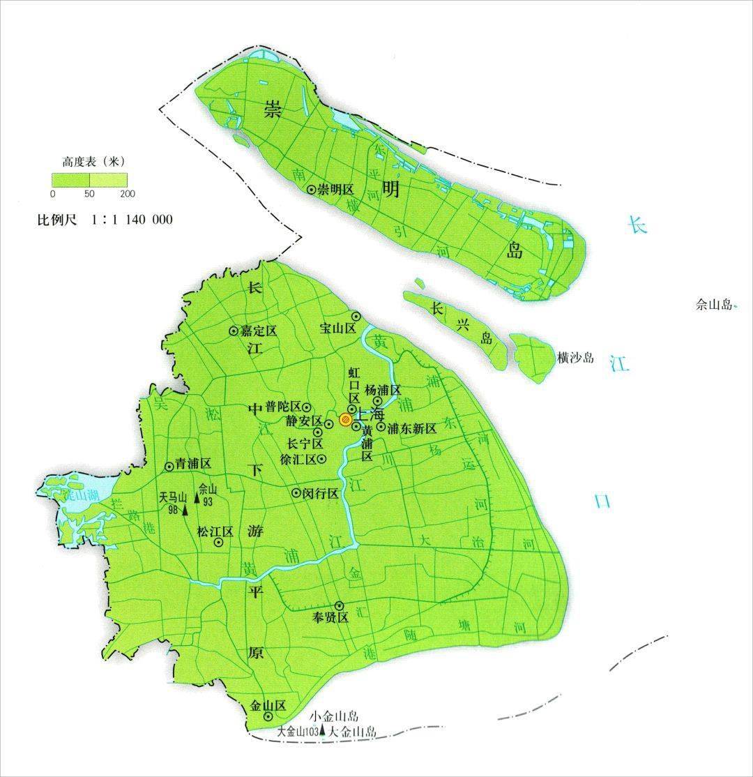 上海高行镇地形图图片