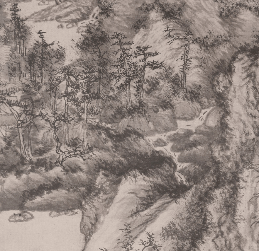 到元四家之王蒙的归隐山水画里隐居去