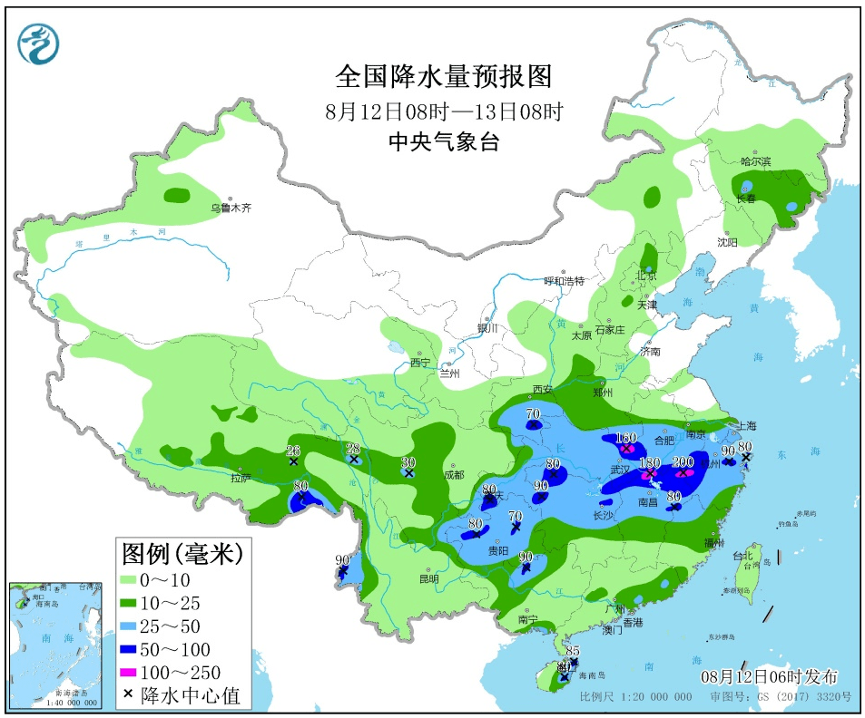 长江中下游地区有持续性强降水 暴雨