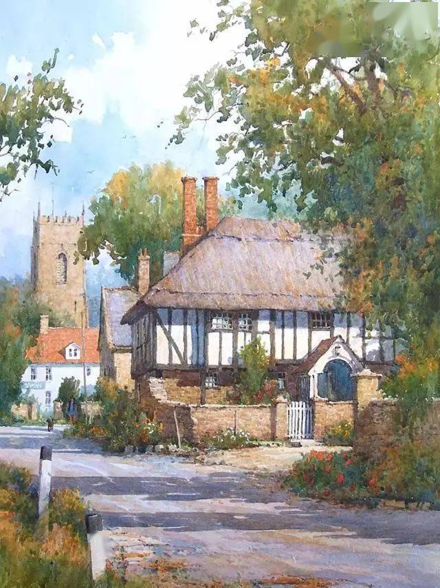 英国画家伊恩拉姆齐的水彩画