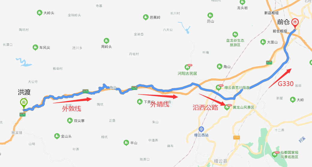 金丽温高速丽缙段分流施工,最全绕行图奉上