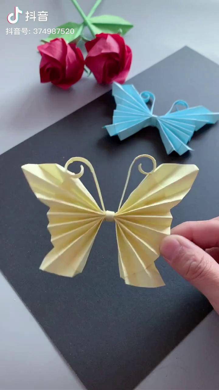 你若盛开蝴蝶自来送给每天都在努力奋斗的你手工diy折纸亲子手工折纸