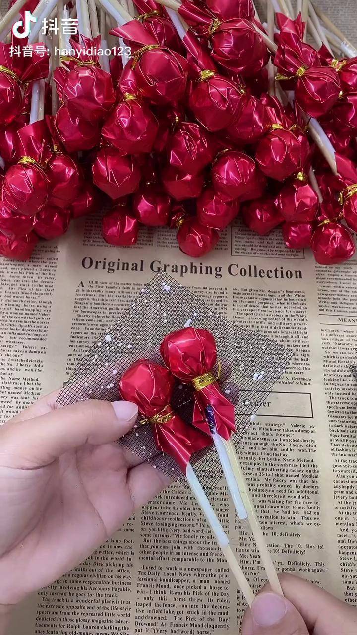 棒棒糖花束99颗棒棒糖包起来更甜