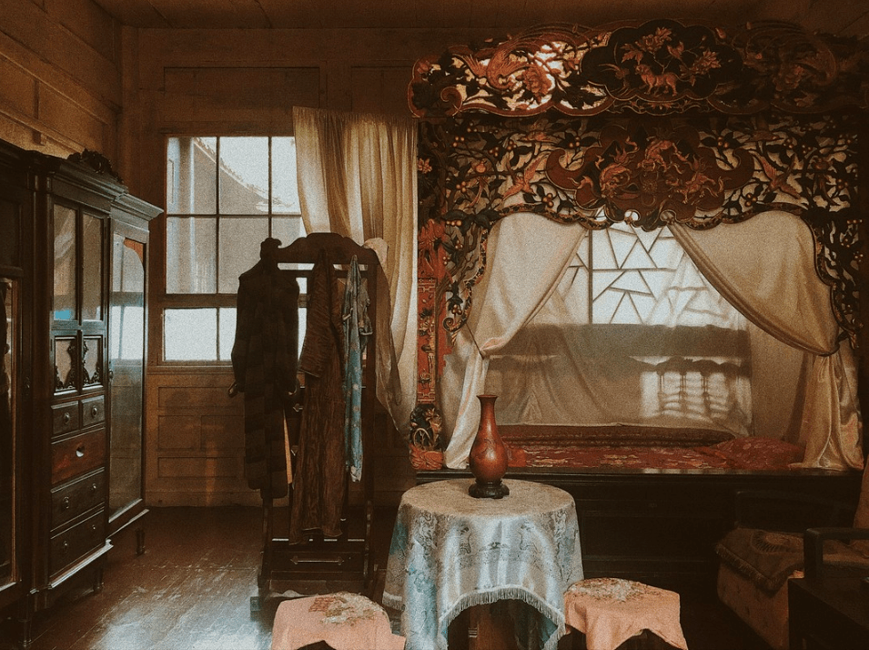 古代大户人家卧室图片