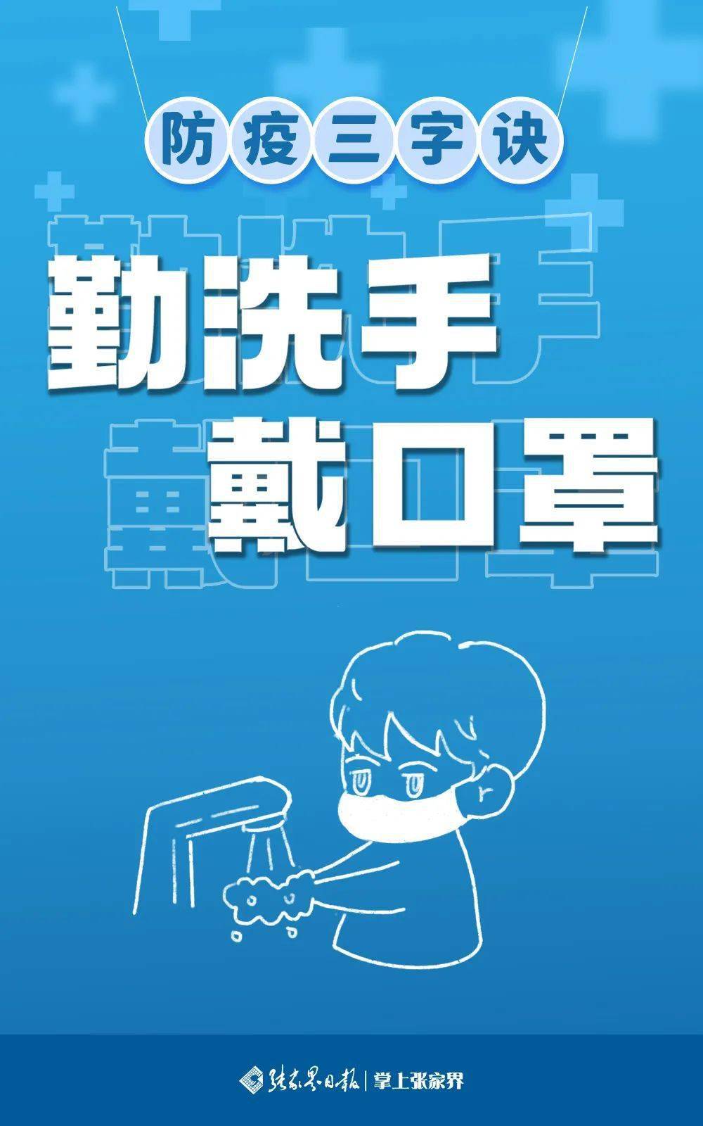 海报丨防疫三字诀