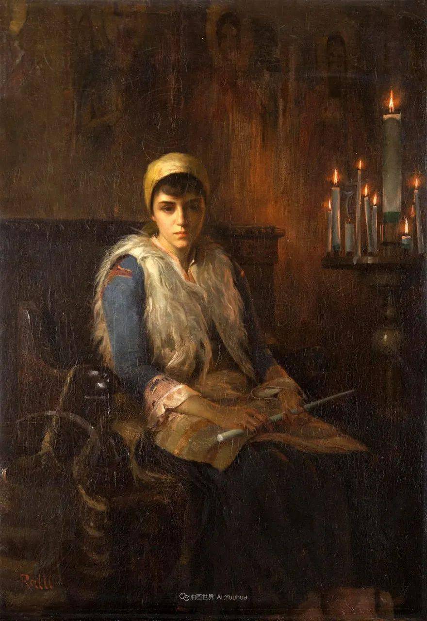 微妙而动人的漂亮姑娘~希腊画家蒂奥多·拉利油画作品欣赏