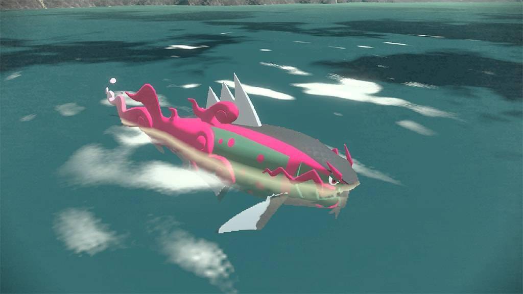 与伙伴含恨的灵魂共同战斗洗翠地区的野蛮鲈鱼进化后的样子.